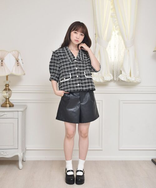 ems excite(エムズエキサイト)の「レザーSPT(その他パンツ・レディース・ブラック/ブラウン/オレンジ/ナチュラル・FREE)」の17枚目の写真