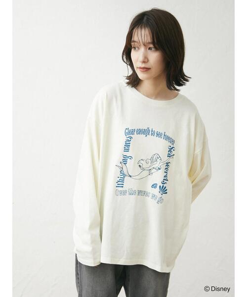 Disney(ディズニー)の「リトル・マーメイド/ロゴT(Tシャツ/カットソー・レディース・パープル/レッド/ブルー・FREE)」の7枚目の写真