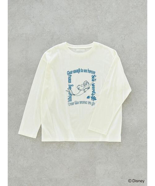 Disney(ディズニー)の「リトル・マーメイド/ロゴT(Tシャツ/カットソー・レディース・パープル/レッド/ブルー・FREE)」の1枚目の写真