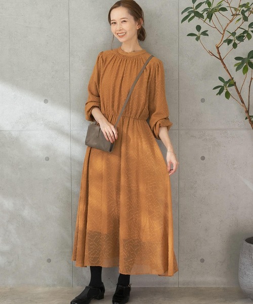 URBAN RESEARCH ROSSO（アーバンリサーチロッソ）の「2WAYシアージャガードワンピース（ワンピース・レディース・ブルー系その他/ブラック/イエロー・FREE）」の6枚目の写真