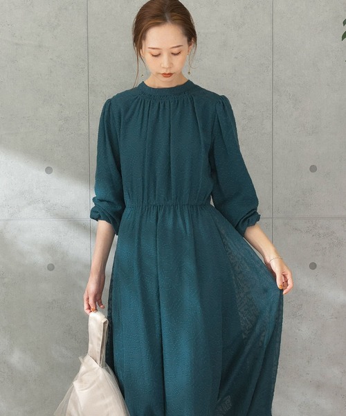 URBAN RESEARCH ROSSO（アーバンリサーチロッソ）の「2WAYシアージャガードワンピース（ワンピース・レディース・ブルー系その他/ブラック/イエロー・FREE）」の16枚目の写真