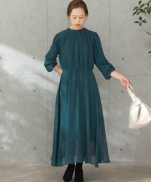 URBAN RESEARCH ROSSO（アーバンリサーチロッソ）の「2WAYシアージャガードワンピース（ワンピース・レディース・ブルー系その他/ブラック/イエロー・FREE）」の21枚目の写真