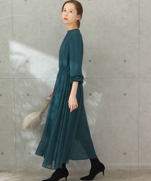 URBAN RESEARCH ROSSO（アーバンリサーチロッソ）の「2WAYシアージャガードワンピース（ワンピース・レディース・ブルー系その他/ブラック/イエロー・FREE）」の22枚目の写真