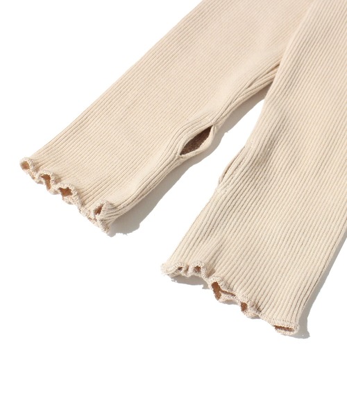 one way（ワンウェイ）の「アームウォーマー付きリブトップス（Tシャツ/カットソー・レディース・ブラック/ベージュ/ライトグリーン・FREE）」の10枚目の写真