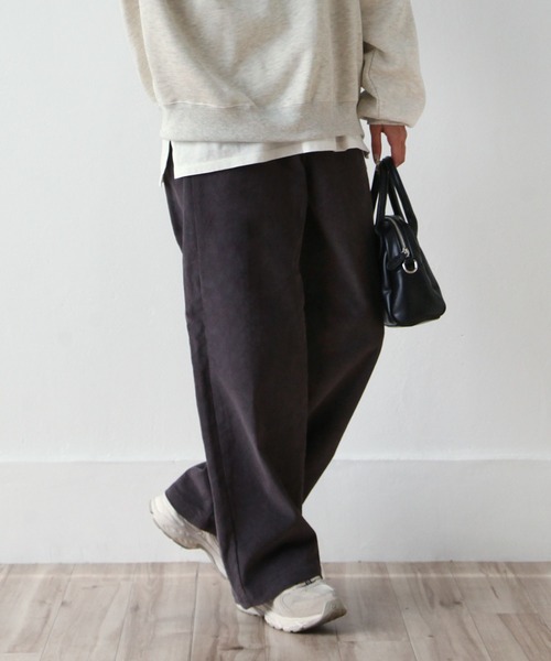 Chillfar(チルファー)の「カラーコーデュロイパンツ(その他パンツ・レディース・ブラウン/ピンク/オレンジ/ブルー/グリーン/アイボリー/グレイッシュベージュ/チャコール・FREE)」の13枚目の写真