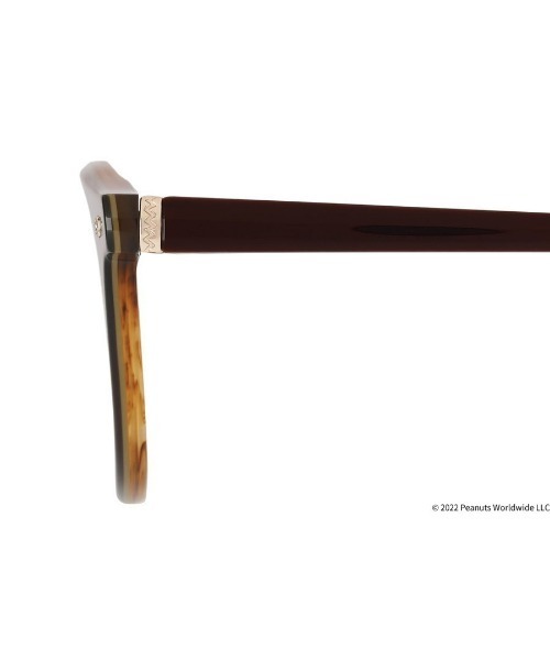 PEANUTS（ピーナッツ）の「ボストン型 めがね｜Zoff PEANUTS COLLECTION（メガネ・レディース・ブラック/ブラウン/ピンク・FREE）」の5枚目の写真