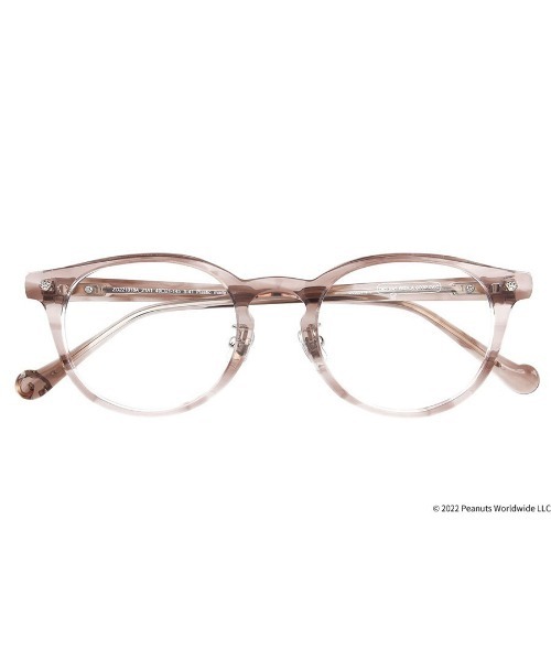 PEANUTS（ピーナッツ）の「ボストン型 めがね｜Zoff PEANUTS COLLECTION（メガネ・レディース・ブラック/ブラウン/ピンク・FREE）」の8枚目の写真