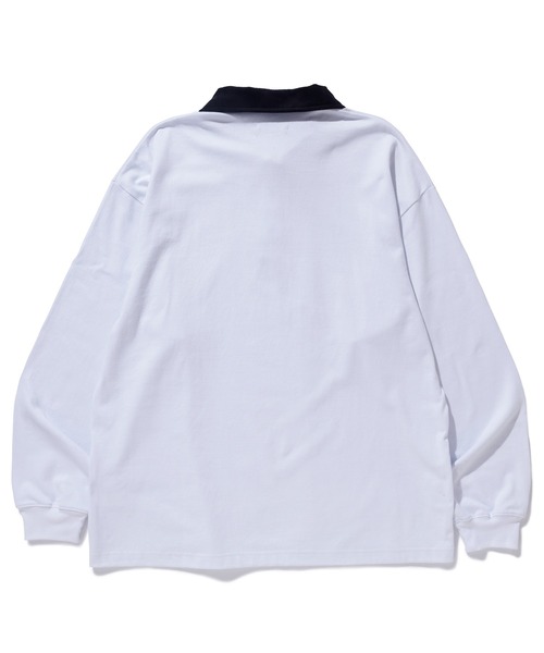 XLARGE(エクストララージ)の「OG LOGO RUGBY SHIRT(ポロシャツ・メンズ・ブラック/ホワイト・XL/L/M/S)」の3枚目の写真