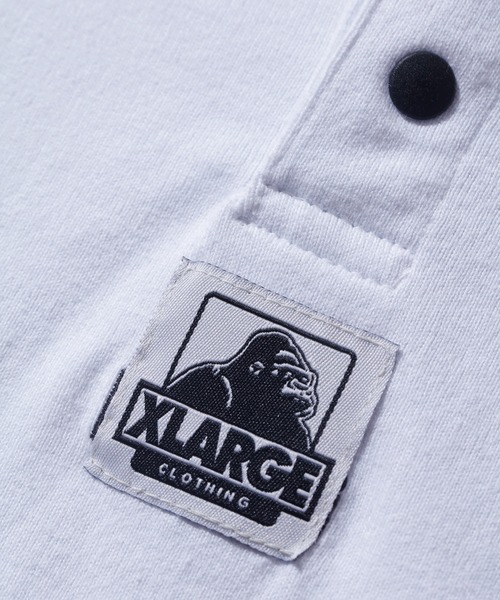 XLARGE(エクストララージ)の「OG LOGO RUGBY SHIRT(ポロシャツ・メンズ・ブラック/ホワイト・XL/L/M/S)」の5枚目の写真