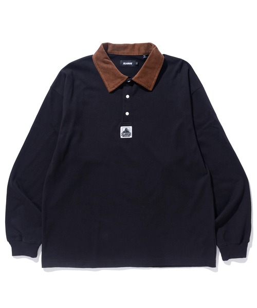 XLARGE(エクストララージ)の「OG LOGO RUGBY SHIRT(ポロシャツ・メンズ・ブラック/ホワイト・XL/L/M/S)」の12枚目の写真