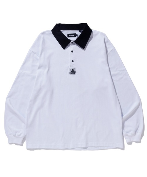 XLARGE(エクストララージ)の「OG LOGO RUGBY SHIRT(ポロシャツ・メンズ・ブラック/ホワイト・XL/L/M/S)」の9枚目の写真