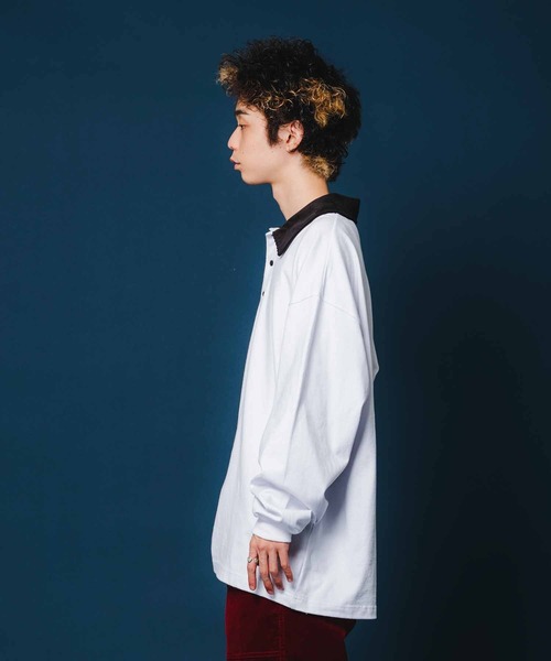 XLARGE(エクストララージ)の「OG LOGO RUGBY SHIRT(ポロシャツ・メンズ・ブラック/ホワイト・XL/L/M/S)」の7枚目の写真