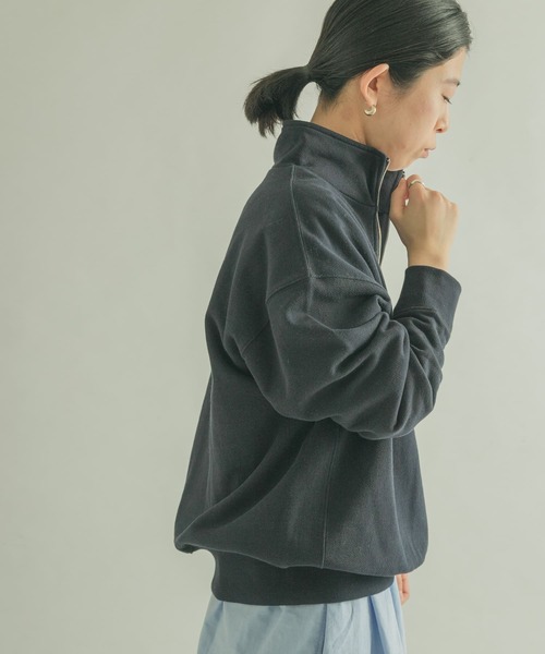 FORK&SPOON（フォークアンドスプーン）の「FORK&SPOON　OE裏毛ハーフジップスウェット（スウェット・レディース・ネイビー/オレンジ/グレー系その他・1）」の19枚目の写真