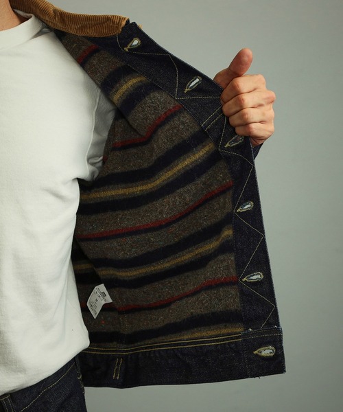 Lee（リー）の「Lee/リー AMERICAN RIDERS/アメリカンライダース     STORM RIDER 101LJ（デニムジャケット・メンズ・インディゴブルー・SMALL/MEDIUM/LARGE/X-LARGE）」の18枚目の写真