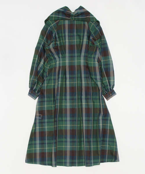 Brahmin（ブラーミン）の「【BRAHMIN】チェックボウタイシャツワンピース（ワンピース・レディース・ベージュ/カーキ・2）」の3枚目の写真