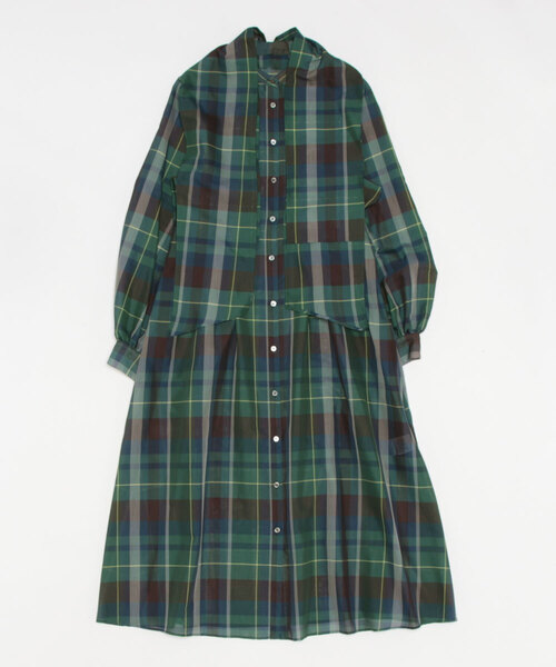 Brahmin（ブラーミン）の「【BRAHMIN】チェックボウタイシャツワンピース（ワンピース・レディース・ベージュ/カーキ・2）」の21枚目の写真