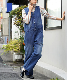 zootie | Vネック デニムオールインワン(サロペット/オーバーオール)