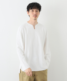 blurhms | 【blurhms ROOTSTOCK】Rough Smooth Thermal Over-neck(Tシャツ/カットソー)