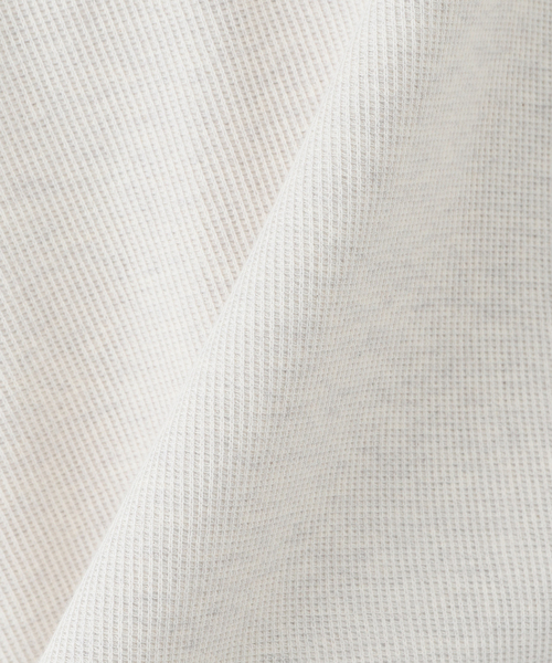 blurhms（ブラームス）の「【blurhms ROOTSTOCK】Rough Smooth Thermal Over-neck（Tシャツ/カットソー・メンズ・ブラウン/アイボリー/ホワイト系その他・2/3）」の8枚目の写真