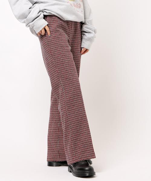 JOINT WORKS(ジョイントワークス)の「TWEED フレアパンツ(その他パンツ・レディース・ブルー系その他/レッド・SMALL/MEDIUM)」の4枚目の写真