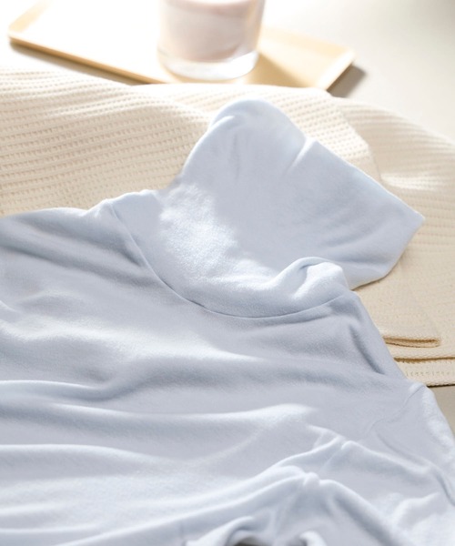 une nana cool（ウンナナクール）の「冬肌着 あったかふわふわ 無地 長袖タートルネックシャツ（インナーウェア/肌着・レディース・グレー/オリーブ・M/L）」の7枚目の写真