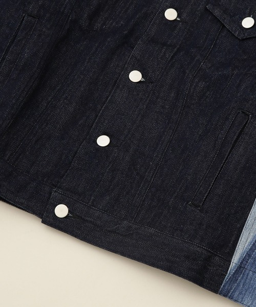 WEYEP(ウィエップ)の「WEYEP/別注 WIDE DENIM JACKET(デニムジャケット・メンズ・インディゴブルー・FREE)」の10枚目の写真