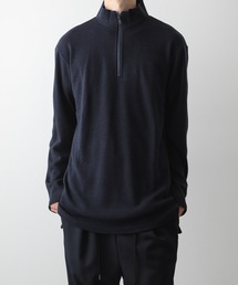 ato（アトウ）の「WOOL STAND-COOLAR ZIP PULL-OVER（Tシャツ/カットソー）」