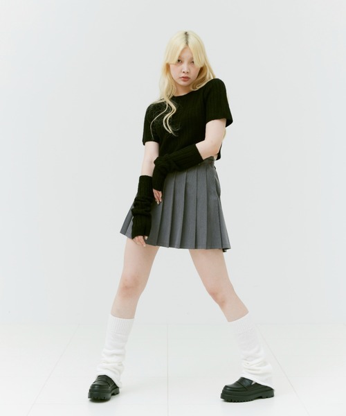 17HR（セブンティーンアワーズ）の「レッグウォーマー（レッグウォーマー・レディース・ホワイト/ブラック・FREE）」の6枚目の写真