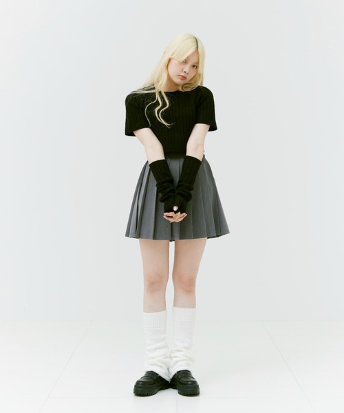 17HR（セブンティーンアワーズ）の「レッグウォーマー（レッグウォーマー・レディース・ホワイト/ブラック・FREE）」の19枚目の写真