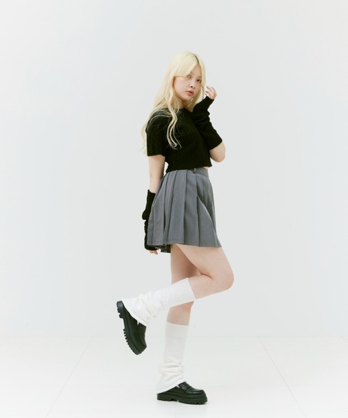 17HR（セブンティーンアワーズ）の「レッグウォーマー（レッグウォーマー・レディース・ホワイト/ブラック・FREE）」の16枚目の写真