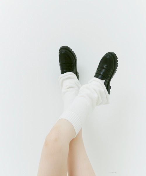 17HR（セブンティーンアワーズ）の「レッグウォーマー（レッグウォーマー・レディース・ホワイト/ブラック・FREE）」の11枚目の写真