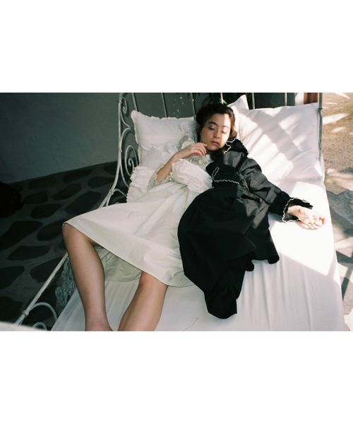 papier（パピエ）の「papier/パピエ/Carrie dress（ワンピース・レディース・ホワイト/ミント/ブラック・FREE）」の6枚目の写真