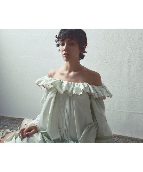 papier（パピエ）の「papier/パピエ/Carrie dress（ワンピース・レディース・ホワイト/ミント/ブラック・FREE）」の8枚目の写真