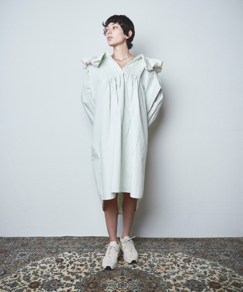 papier（パピエ）の「papier/パピエ/Carrie dress（ワンピース・レディース・ホワイト/ミント/ブラック・FREE）」の13枚目の写真