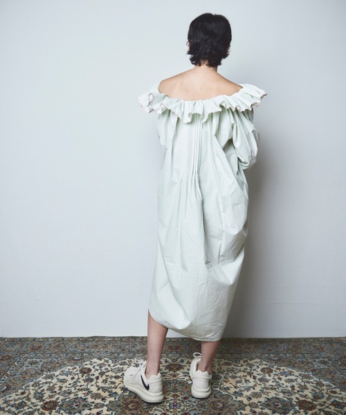 papier（パピエ）の「papier/パピエ/Carrie dress（ワンピース・レディース・ホワイト/ミント/ブラック・FREE）」の15枚目の写真