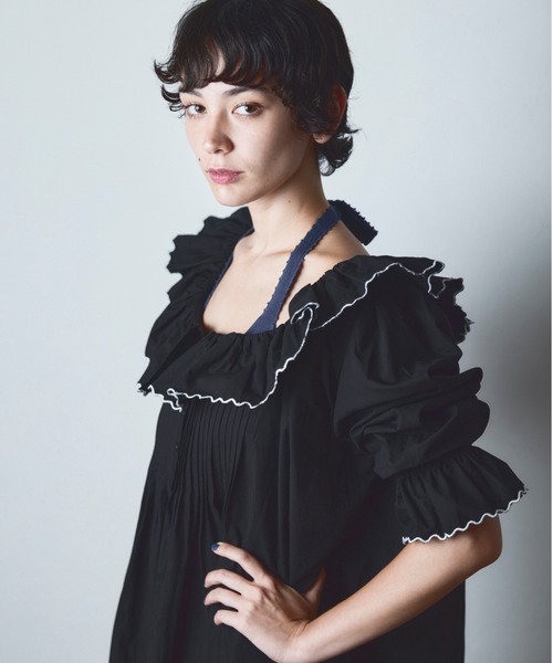 papier（パピエ）の「papier/パピエ/Carrie dress（ワンピース・レディース・ホワイト/ミント/ブラック・FREE）」の11枚目の写真