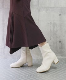 sesenta | 【sesenta】センターシーム スクエアトゥ ストレッチショートブーツ(ブーツ)