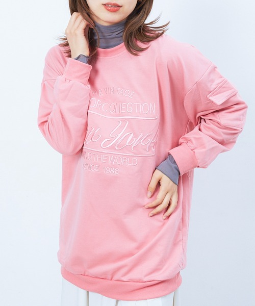 アリーズ　no prnblemo トレーナー　美品　xxs セール】ショート刺繍トレーナー（スウェット）｜ems excite