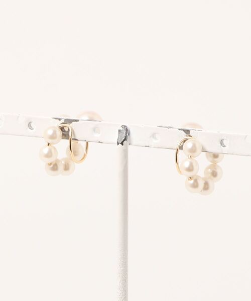 Phoebe（フィービィー）の「ディファレントサイズパールイヤリング（イヤリング・レディース・ホワイト・FREE）」の8枚目の写真
