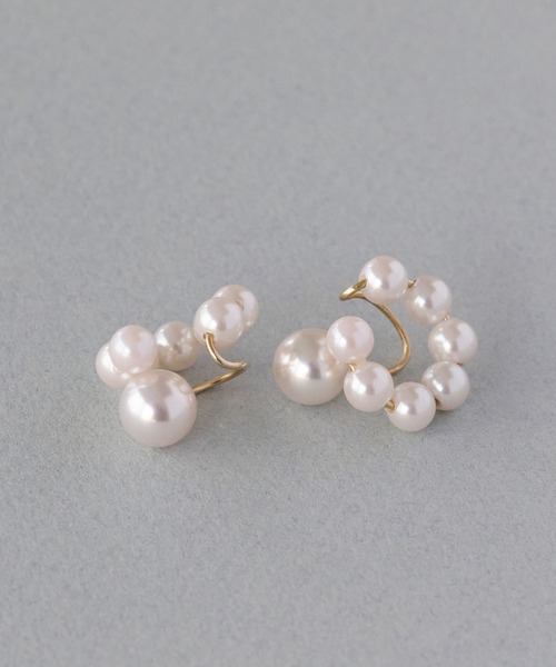 Phoebe（フィービィー）の「ディファレントサイズパールイヤリング（イヤリング・レディース・ホワイト・FREE）」の5枚目の写真