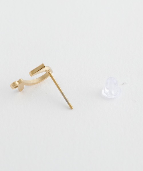 「あ」ひらがな ピアス 片耳 シルバー925に18kメッキ JewCas ひらがなイニシャル片耳ピアス『あ』『ま』『を』『ぬ