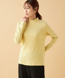 DECOY SINCE 1981（デコイシンスイチキュウハチイチ）の「【吸湿発熱】シアバター配合日本製ハイネックカットプルオーバー（Tシャツ/カットソー・レディース）」