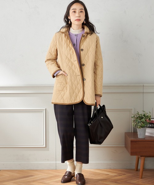 DECOY SINCE 1981（デコイシンスイチキュウハチイチ）の「【吸湿発熱】シアバター配合日本製ハイネックカットプルオーバー（Tシャツ/カットソー・レディース・サックスブルー/パープル/アイボリー/ピンク/イエロー/グリーン/マスタード・L/LL/M）」の9枚目の写真