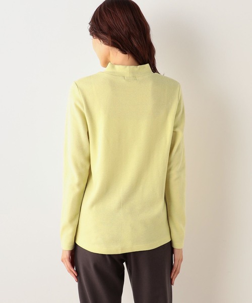 DECOY SINCE 1981（デコイシンスイチキュウハチイチ）の「【吸湿発熱】シアバター配合日本製ハイネックカットプルオーバー（Tシャツ/カットソー・レディース・サックスブルー/パープル/アイボリー/ピンク/イエロー/グリーン/マスタード・L/LL/M）」の19枚目の写真