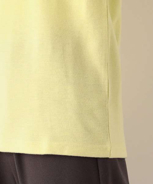 DECOY SINCE 1981（デコイシンスイチキュウハチイチ）の「【吸湿発熱】シアバター配合日本製ハイネックカットプルオーバー（Tシャツ/カットソー・レディース・サックスブルー/パープル/アイボリー/ピンク/イエロー/グリーン/マスタード・L/LL/M）」の22枚目の写真