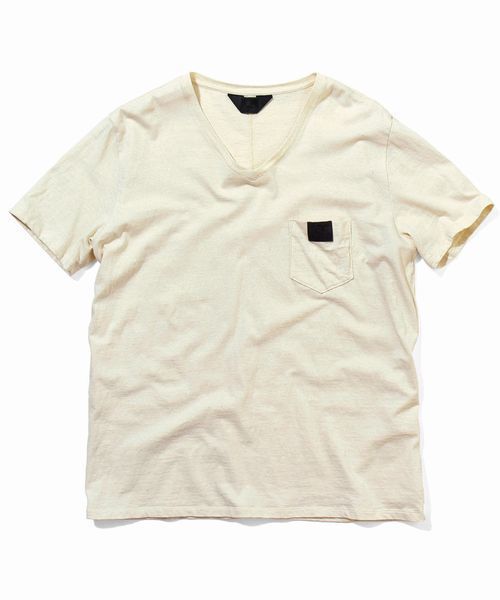 BEN DAVIS BLACKOUT COLLECTION（ベンデイビスブラックアウトコレクション）の「BEN DAVIS BLACKOUT COLLECTION V-NECK POKET TEE（Tシャツ/カットソー・メンズ・ホワイト/ブラック/ナチュラル/ブルー・SMALL/LARGE/MEDIUM）」の4枚目の写真
