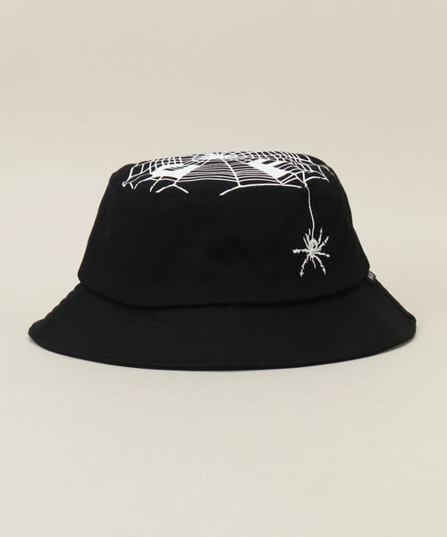 HUF(ハフ)の「【HUF / ハフ】TANGLED WEBS BUCKET(ハット・メンズ・ブラック・FREE)」の2枚目の写真