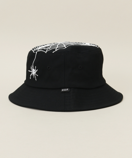 HUF(ハフ)の「【HUF / ハフ】TANGLED WEBS BUCKET(ハット・メンズ・ブラック・FREE)」の3枚目の写真