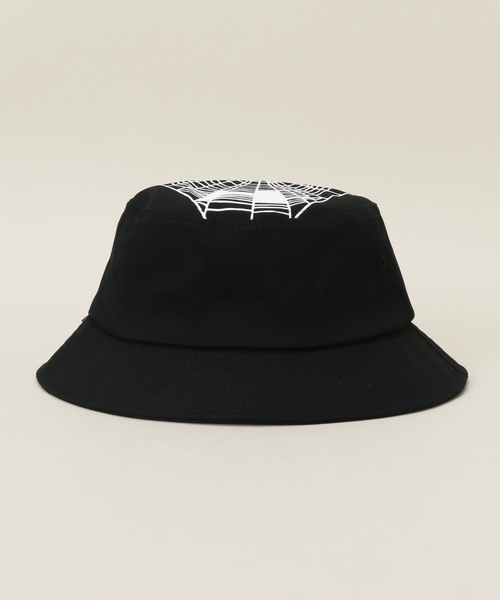 HUF(ハフ)の「【HUF / ハフ】TANGLED WEBS BUCKET(ハット・メンズ・ブラック・FREE)」の4枚目の写真