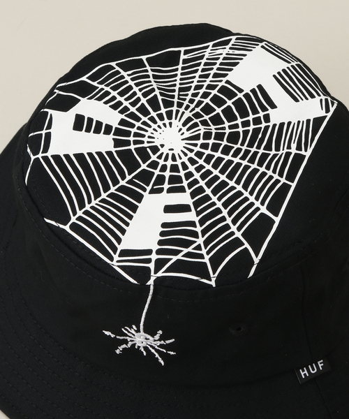 HUF(ハフ)の「【HUF / ハフ】TANGLED WEBS BUCKET(ハット・メンズ・ブラック・FREE)」の7枚目の写真